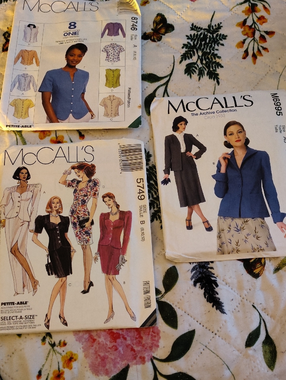 Women's Blue Jacket Sewing Pattern - Classic Tailored Jacket